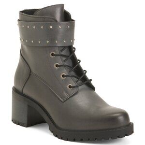 ERIC MICHAEL Made In Portugal Leather Chase Booties